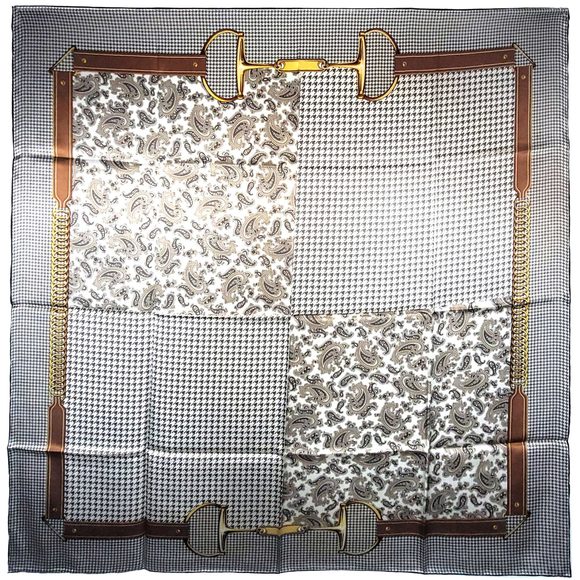 NWT Genuine 100% Mulberry Silk Satin Scarf 42"x42" Large Square Shawl 59711 - Picture 9 of 10